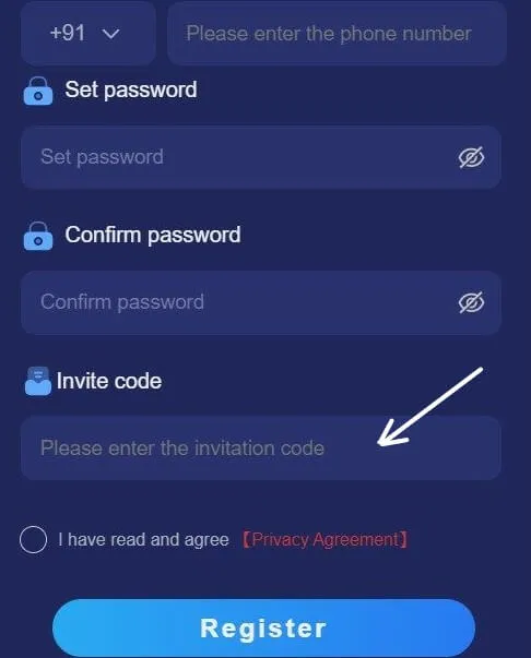 Add Invite Code
